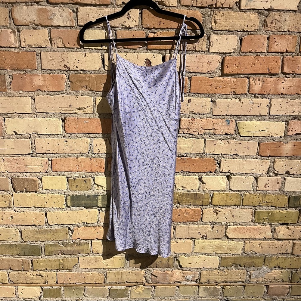 Zara lilac flower slip dress sz M
